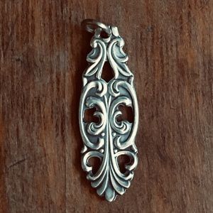 Silver spoon pendant